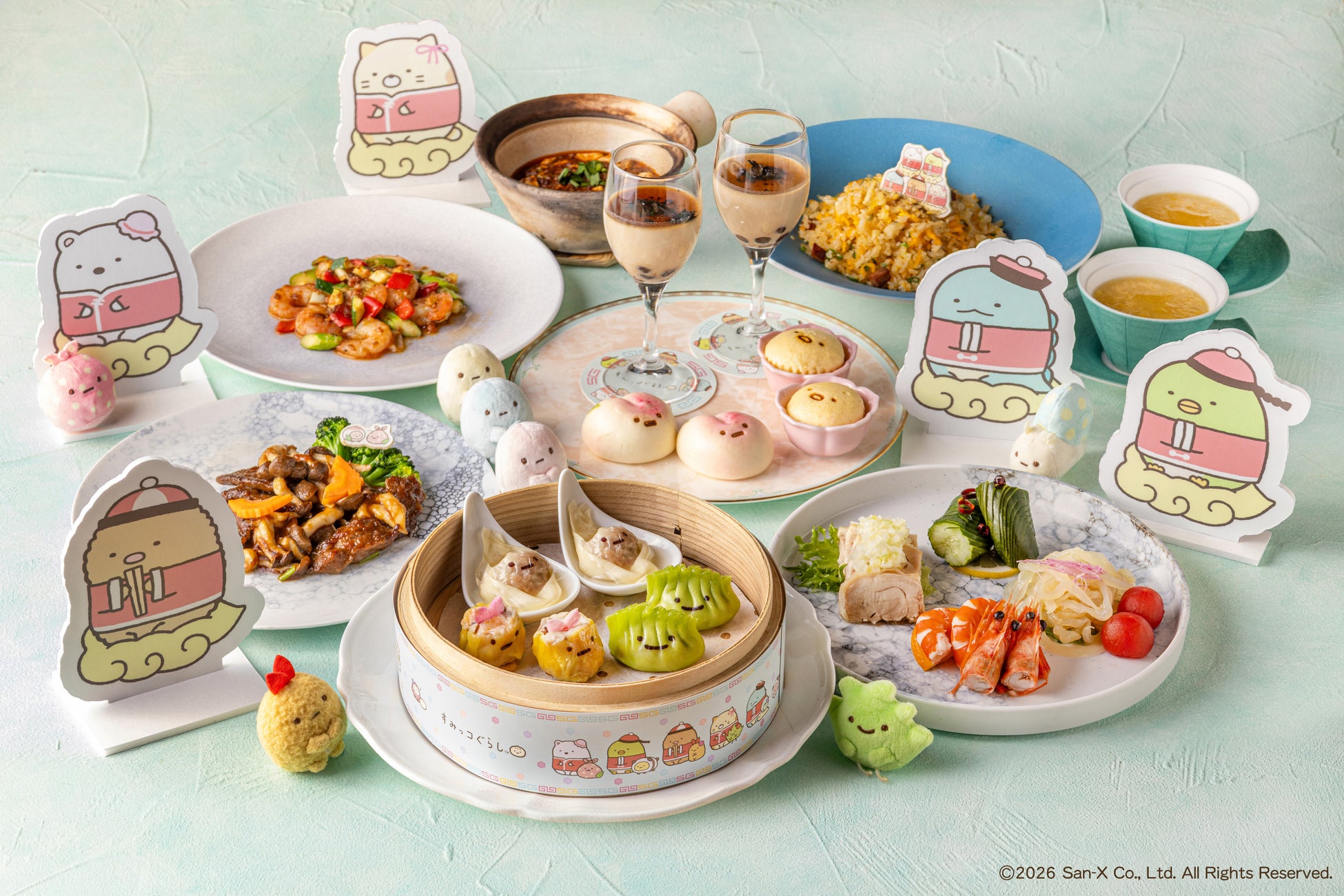 【全国初開催】すみっコぐらしと中国料理のコラボレーション「すみっコぐらし 飲茶日和」をヒルトン福岡シーホークにて開催！