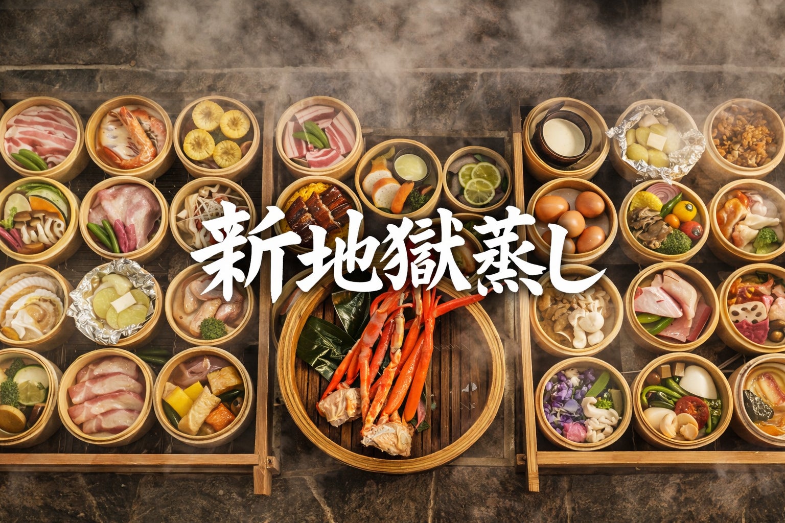 6月17日“食べに来る温泉”へ―― ひょうたん温泉、地獄蒸し専門店「蒸汎景（じょうはんけい）」をリニューアル
