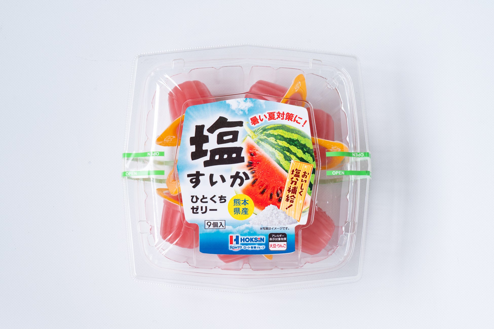 青果売場で展開する「ひとくちゼリー」シリーズに夏向け新商品　熊本県産すいかピューレ使用「塩すいかひとくちゼリー」発売