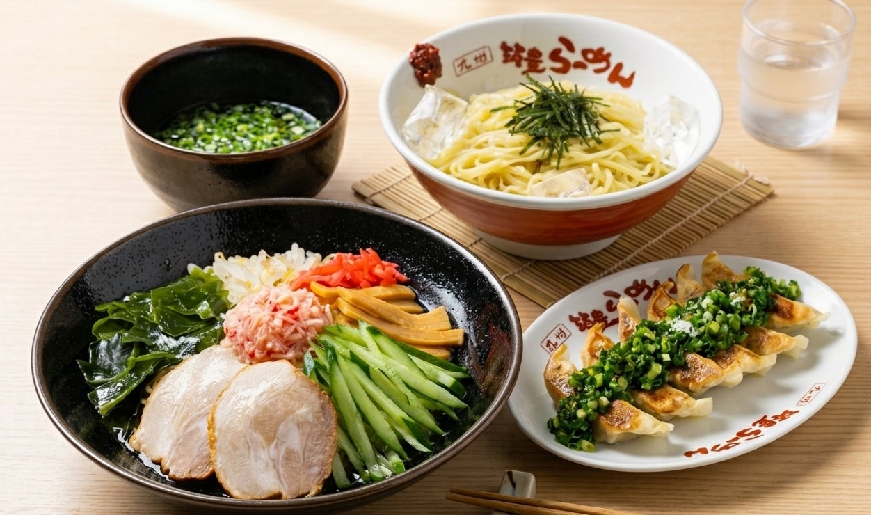 九州筑豊ラーメン｜夏の食欲を呼び覚ます「冷やし中華」＆ 喉越しを極めた「冷やしつけめん」5月25日解禁！
