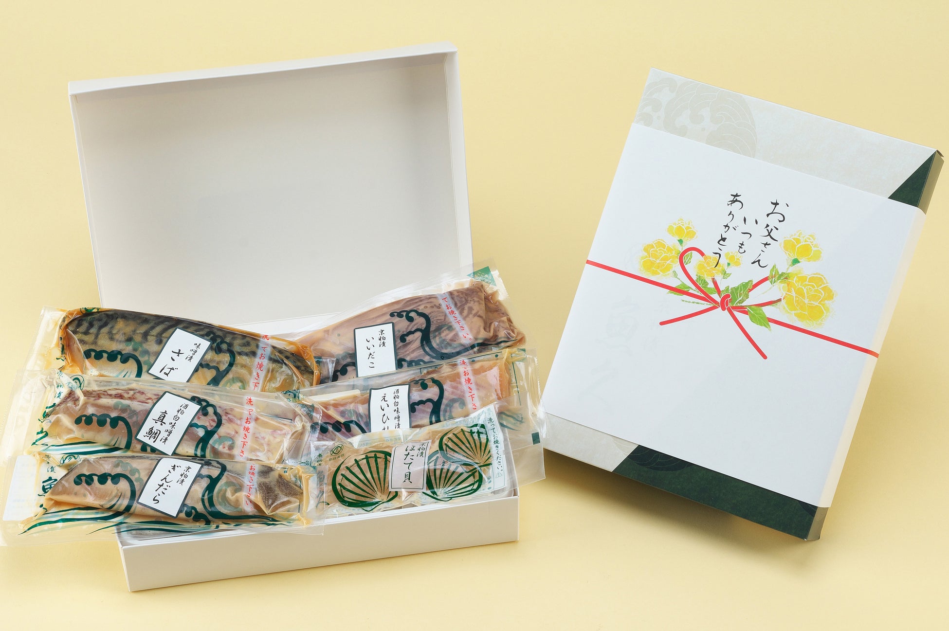 【京粕漬 魚久】テレビ紹介で一時全店完売「いいだこ京粕漬」も詰め合わせた魚久の父の日限定セット発売
