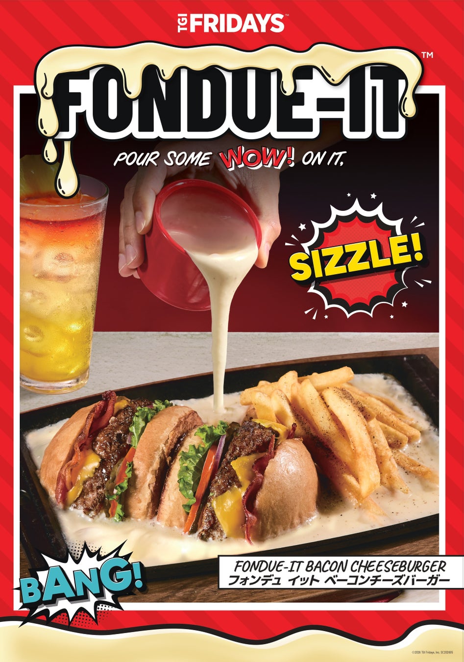【TGIフライデーズ】 チーズが落ちる。テンションが上がる。WOW!が止まらない。TGI フライデーズ新体験 「FONDUE-IT」 5月19日(火)スタート
