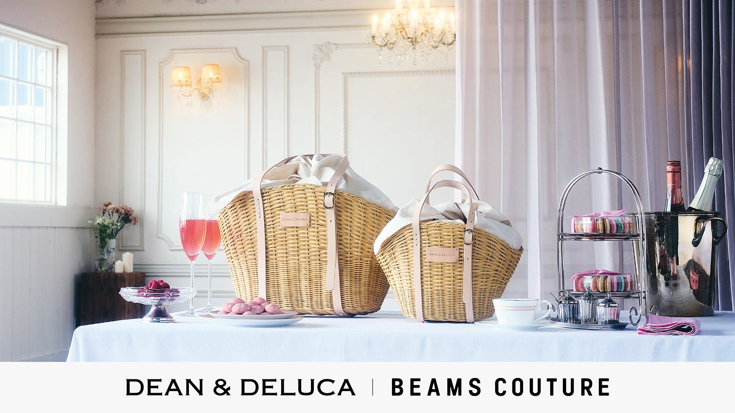 【5月26日（火）発売】DEAN ＆ DELUCAとBEAMS COUTUREとつくる使い込むほどに風合いが増す、ラタンとヌメ革のかごバッグ登場
