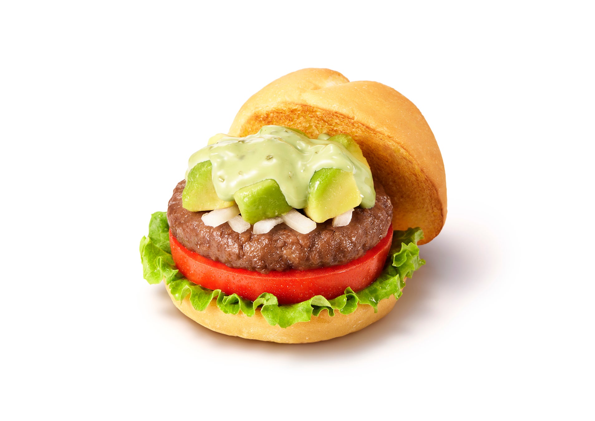 【MOS】主要原材料に動物性食材不使用の新たなプラントベースバーガーが登場！「米粉入りバンズのアボカドバジルバーガー」