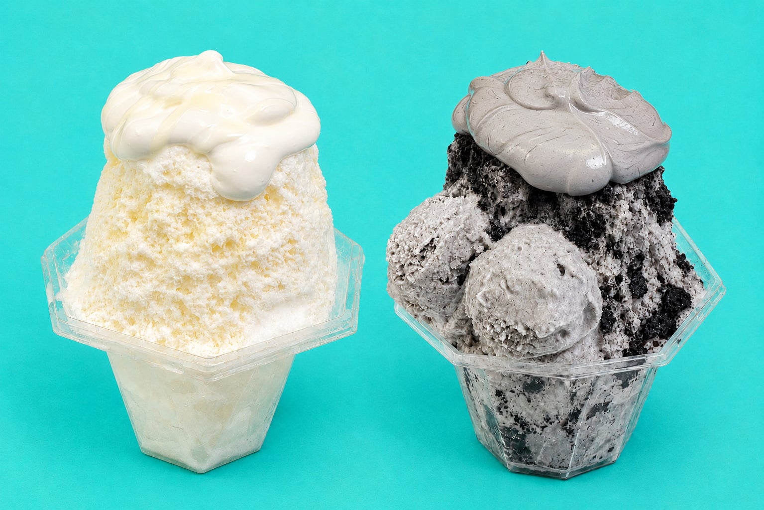 色で選ぶかき氷を新発売！「シロ」と「クロ」　FLUX CAFE 代官山