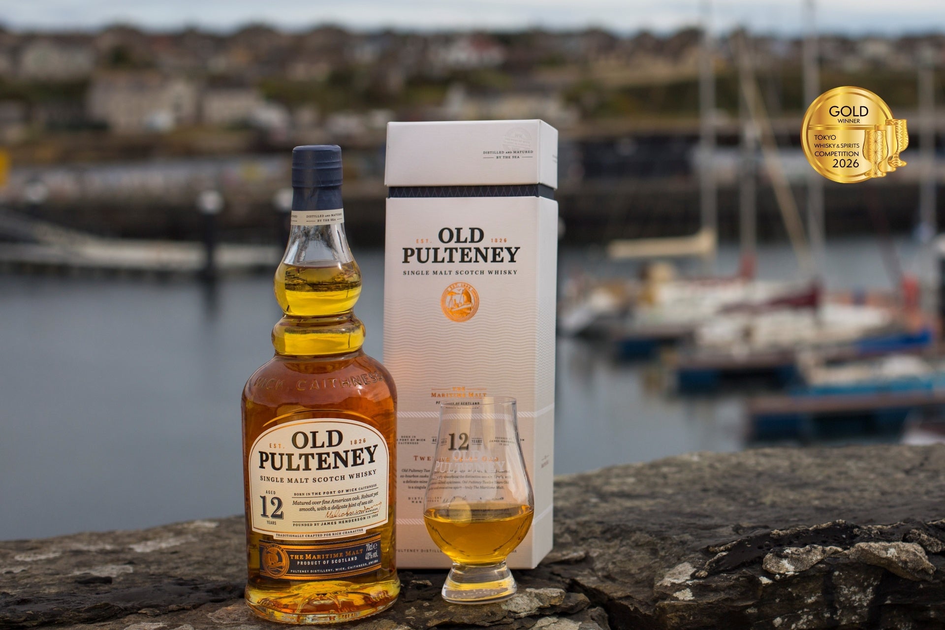 東京ウイスキー&スピリッツコンペティションにて　　　　　　　　『OLD PULTENEY｜オールドプルトニー』12年はじめ　　　　　　５アイテムが金賞受賞