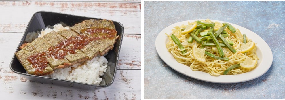 じわじわブームの兆し！？“食べるサボテン”が惣菜に進化　綿半から炭火焼サボバーグ重＆爽やか塩レモン焼きそばが登場