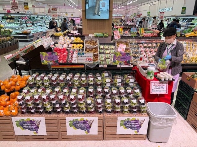 オーストラリア産ぶどう、ゴールデンウィークから春シーズン終盤にかけて全国で好調な販売実績を記録！