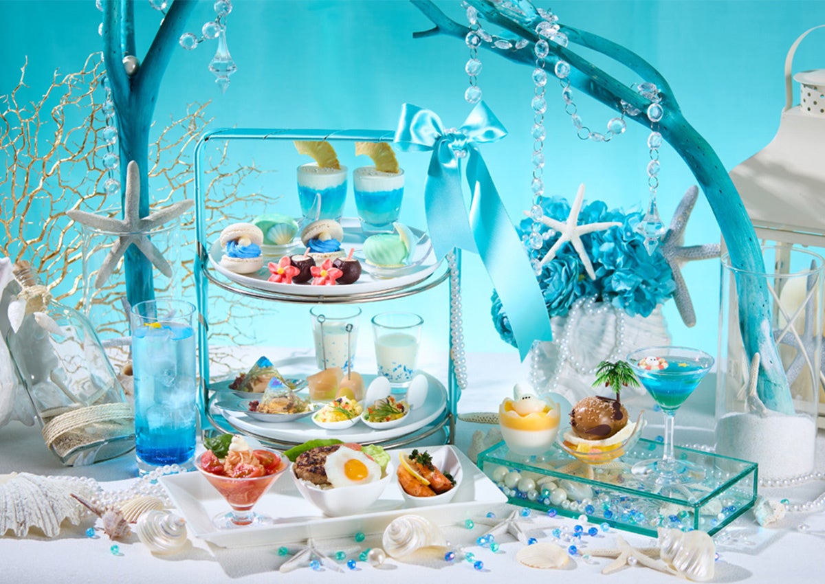 「ぼく、シマエナガ。」コラボレーション　シマエナガランチ 夏～Like Afternoon Tea～　シマエナガのサマーバカンス・アフタヌーンティー風ランチ