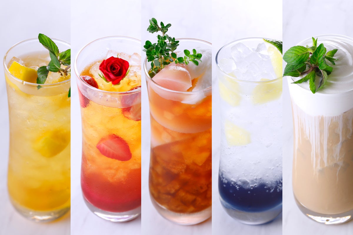 ［Sir Thomas LIPTON］6月10日「アイスティーの日」より夏のフェア開始。初夏から晩夏へ、移り変わる季節を楽しむ限定アイスティー5種類を2期に分けて提供。