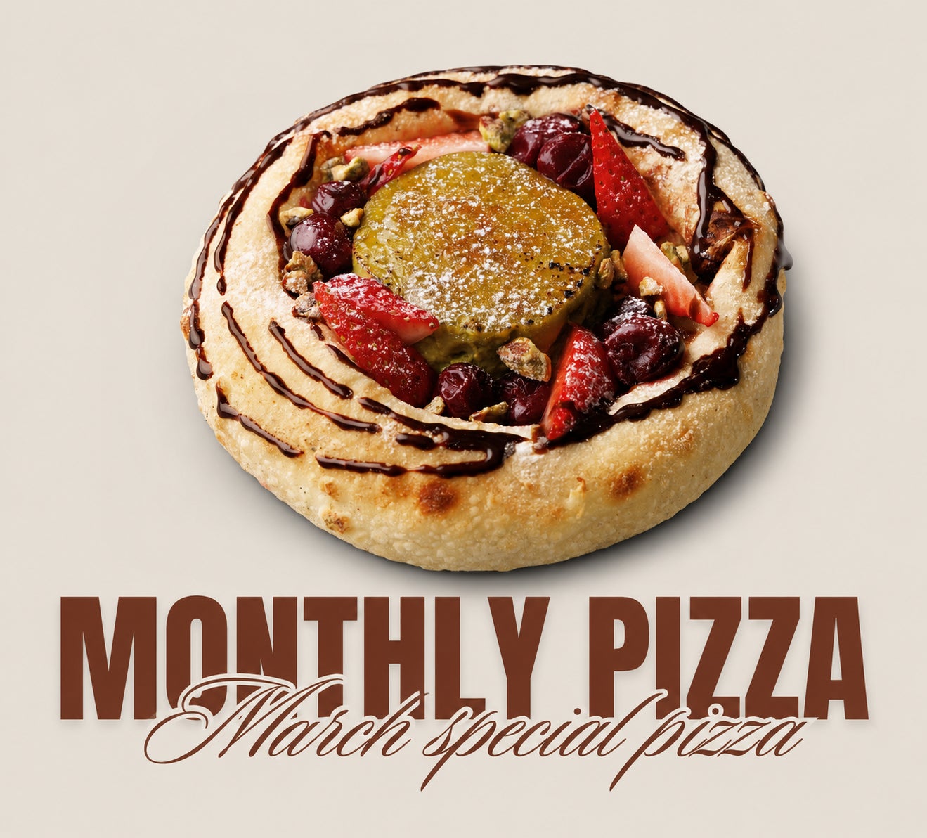 【6月8日発売】SHOGUN PIZZA × 日本を代表するパティシエ・青木シェフ初コラボ「ピスタチオクレームブリュレピザ」登場