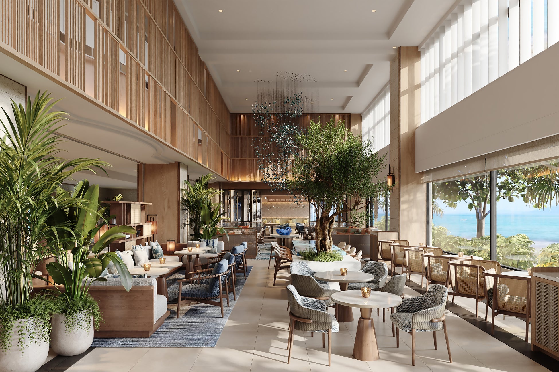 【コートヤード・バイ・マリオット 沖縄リゾート】レストラン「Shioka」および Lobby Lounge & Bar「THE LOUNGE」予約受付を開始