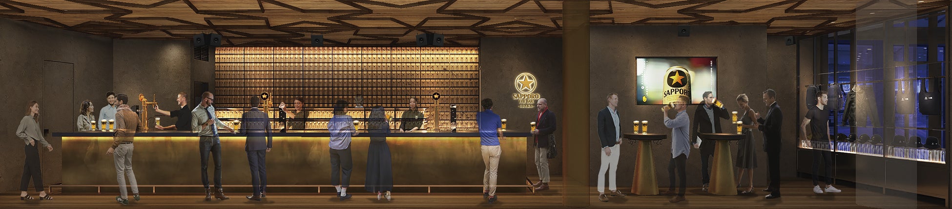 銀座で大人気のブランド体験拠点が大阪・梅田に！「サッポロ生ビール黒ラベル THE BAR OSAKA」7月3日(金)開業