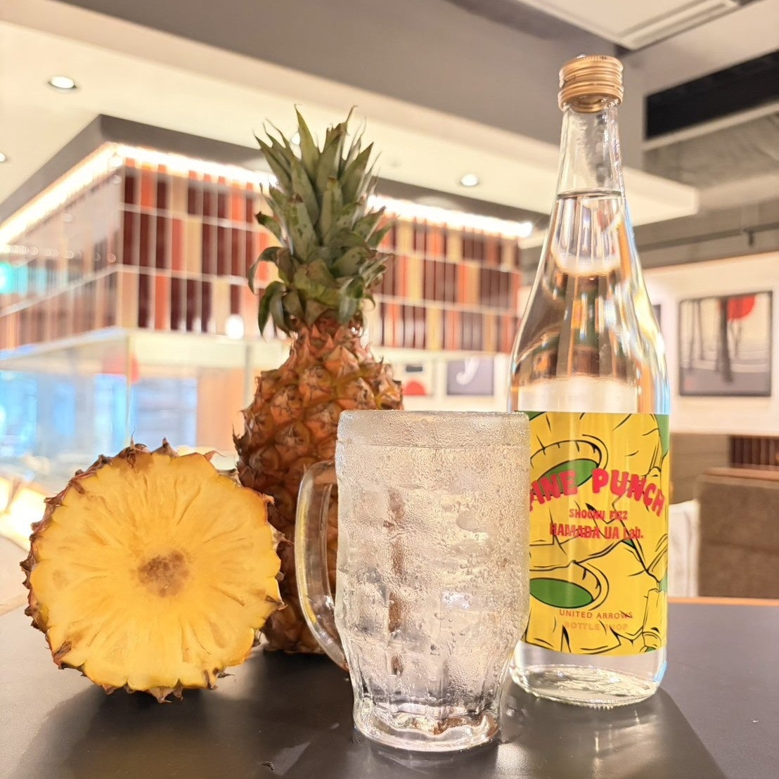 【数量限定】パイナップルのような味わいの香り系焼酎「HAMADA UA Lab. Shochu Fizz Pine Punch」を使用した「パインパンチ ハイボール」限定販売開始 コピー