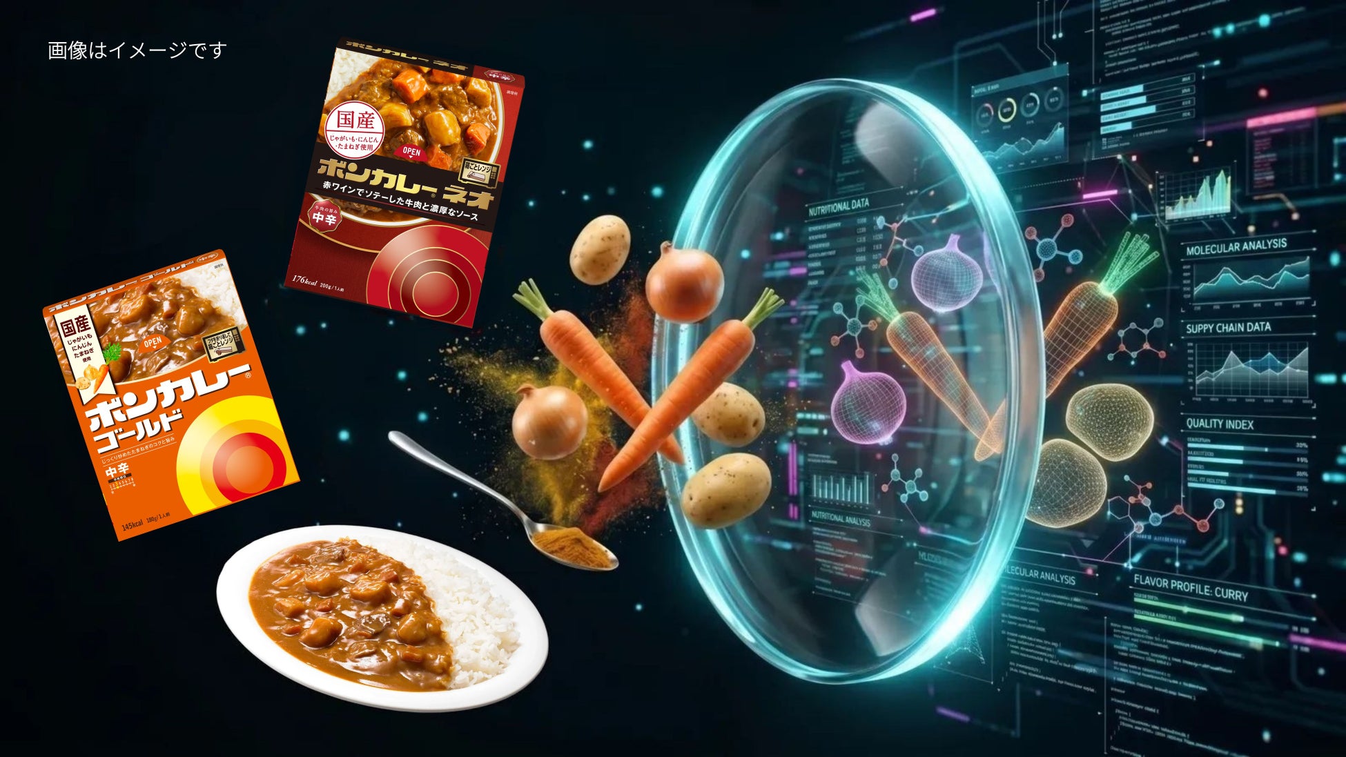 発売から58年、「ボンカレー」の“いつものあの味”を次世代へ　大塚食品 琵琶湖研究所、味・レシピ予測AIシステム『おいしさLENS』開発、技術継承・製品設計に活用開始