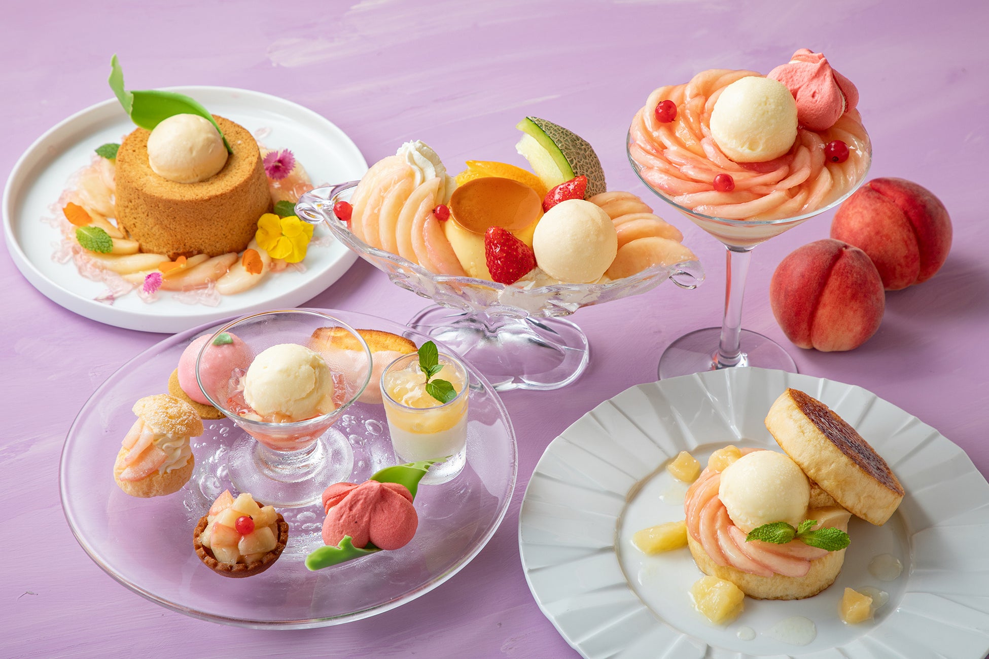 7月より開催！とろける旬の桃スイーツ、5つのご褒美が揃う「ピーチフェア」～小田急ホテルセンチュリーサザンタワー～