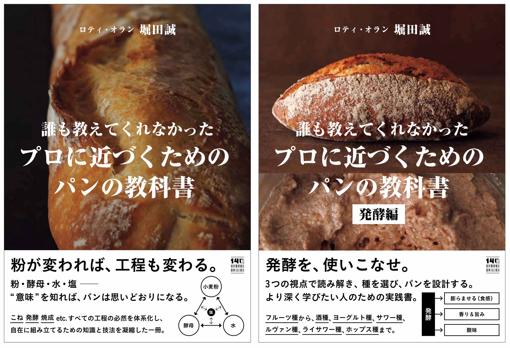 ロティ・オラン 堀田誠によるパン作りの技法書『誰も教えてくれなかった　プロに近づくためのパンの教科書』『発酵編』6月18日同時発売！材料の選び方や役割、発酵・焼成までの全工程を丁寧に解説。