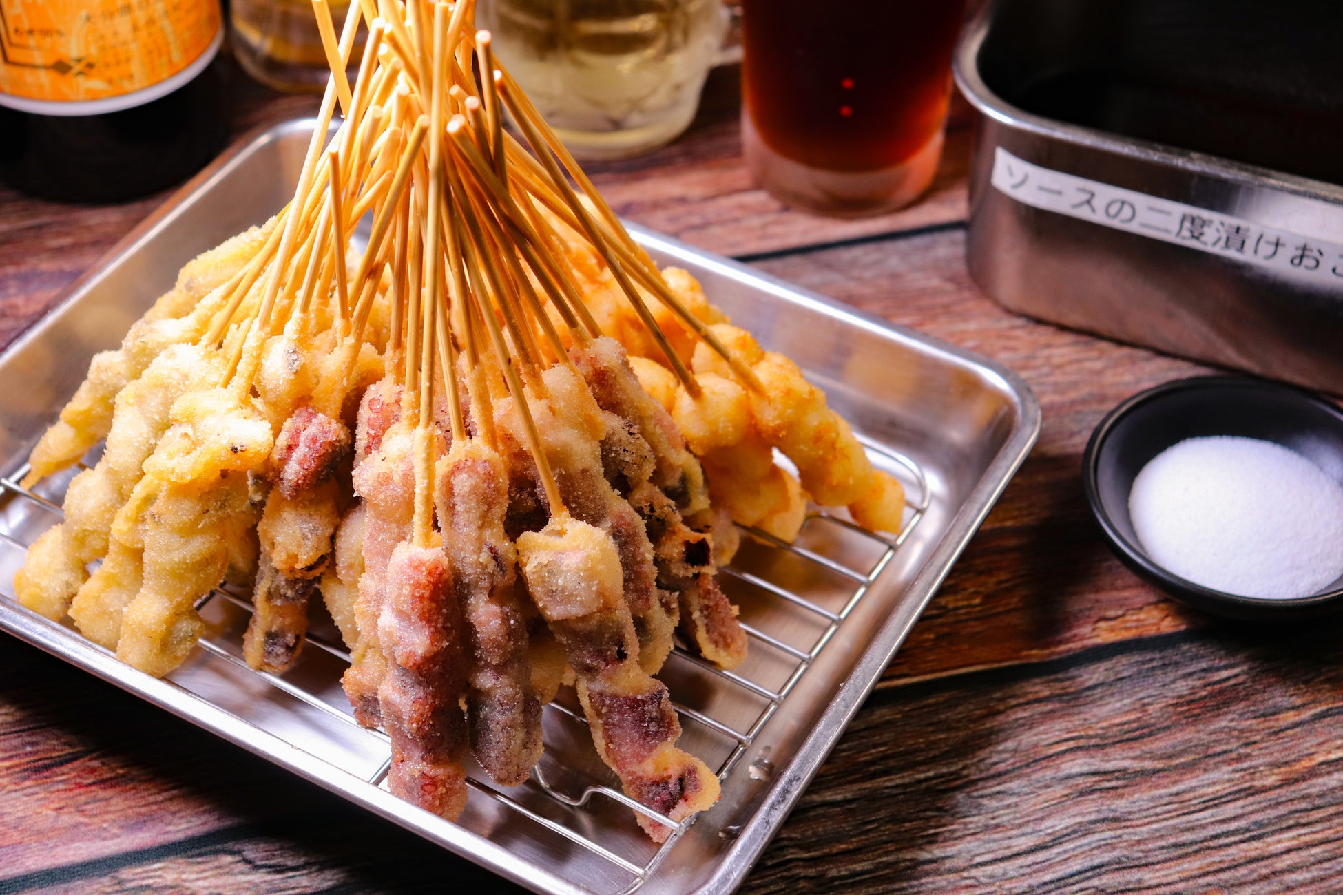 嘘やろ、1本50円！？驚愕の圧倒的コストパフォーマンス！屋台居酒屋「大阪満マル」から新名物『海もん串』が7月より新登場！