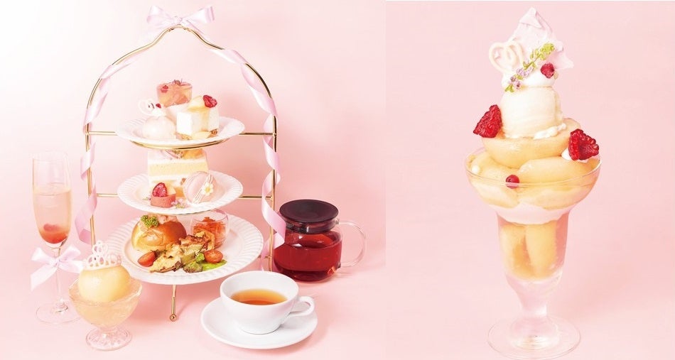 フルーツ＆スイーツカフェ「フルフルール 近鉄あべのハルカス店」で毎年大人気❝桃❞スイーツが７月１日(水)からスタート　昨年好評だった桃のアフタヌーンティーがアップデートされ今年も登場！