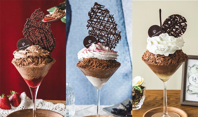 【夏限定】カカオ焙煎から手がける“チョコレートかき氷”　ベリー・ライチ・洋梨の「グラスピレ」3種を横浜ハンマーヘッドVANILLABEANS THE ROASTERYで月替わり販売