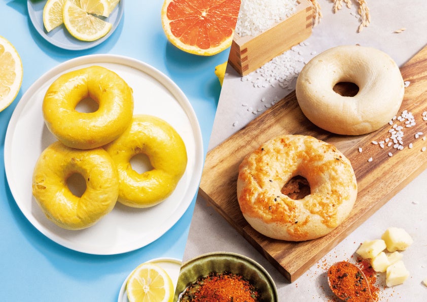 BAGEL & BAGEL から新商品が登場！ 夏にぴったりな“レモン×グレープフルーツ”ベーグルと、米粉を使用した“七味醤油”ベーグルに加え、マフィン３種を期間限定で販売します