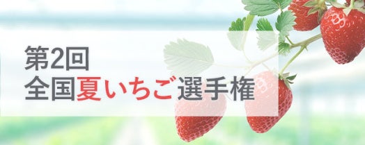 おいしい「夏いちご」No.1を決定！第2回全国夏いちご選手権開催決定！！