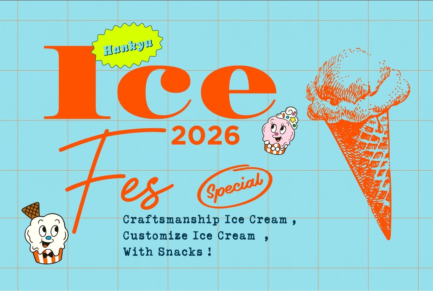 【阪急うめだ本店】世界1位の味も初披露！アイスクリームの祭典「Hankyu Ice Fes 2026」7月22日(水)より開催