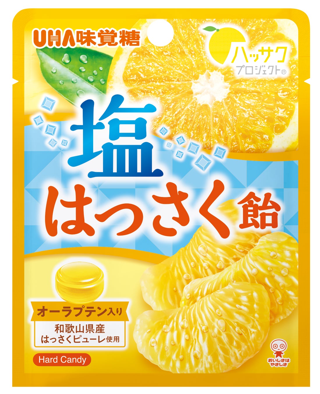 ＼ 夏のお供に ／ 和歌山県産「紀の川はっさく」ピューレ使用 UHA味覚糖「塩はっさく飴」新発売　2026年7月7日（火）より発売