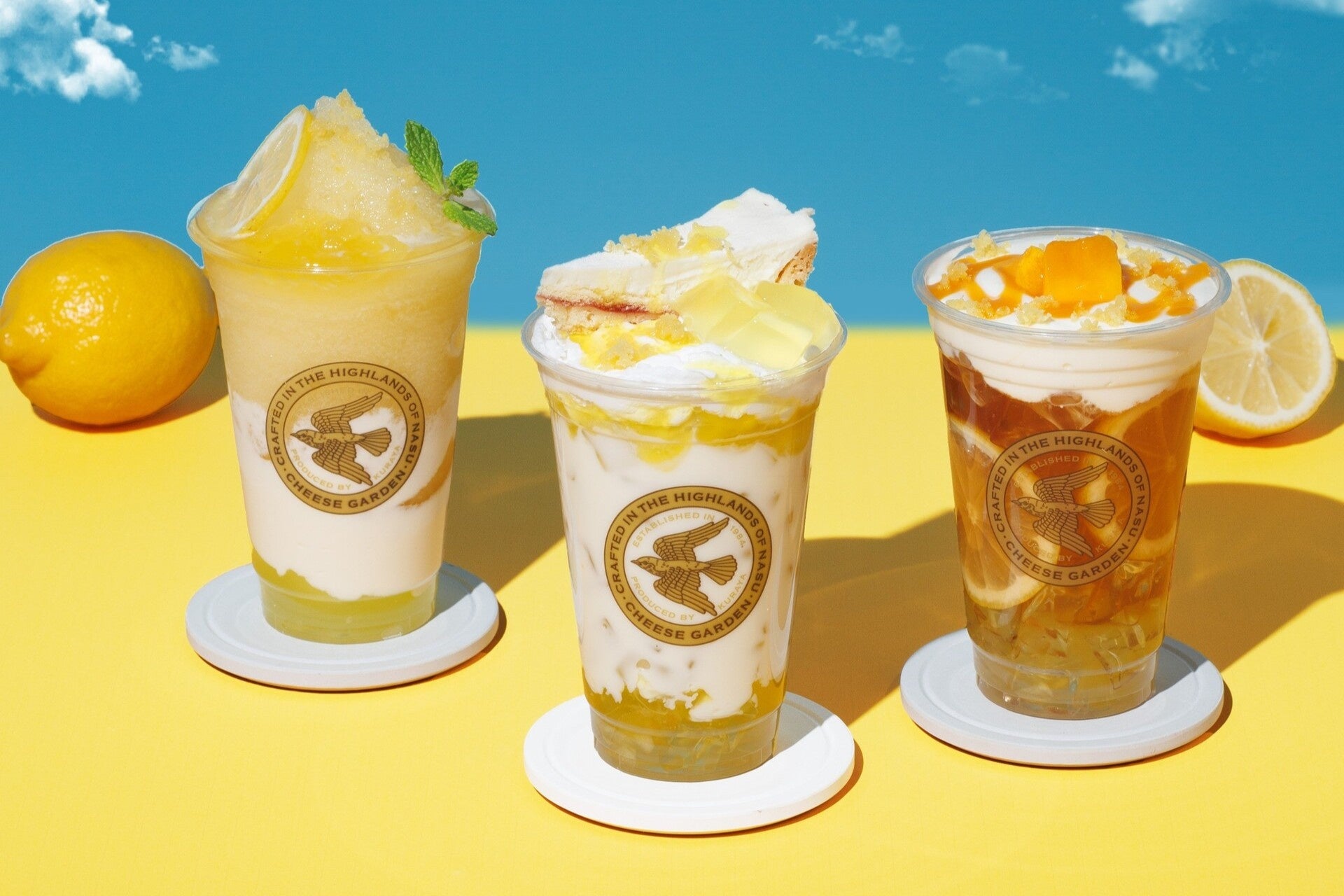 【チーズガーデン】チーズとレモンが響き合う夏季限定チーズスイーツドリンク『Lemon Drinks』2026年7月8日（水）より14店舗にて発売
