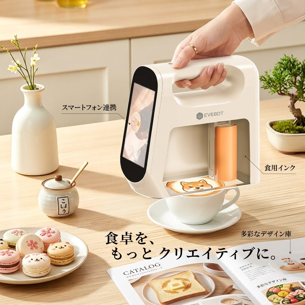 フードプリンターでカフェを差別化！コーヒープリンターが変える収益と体験