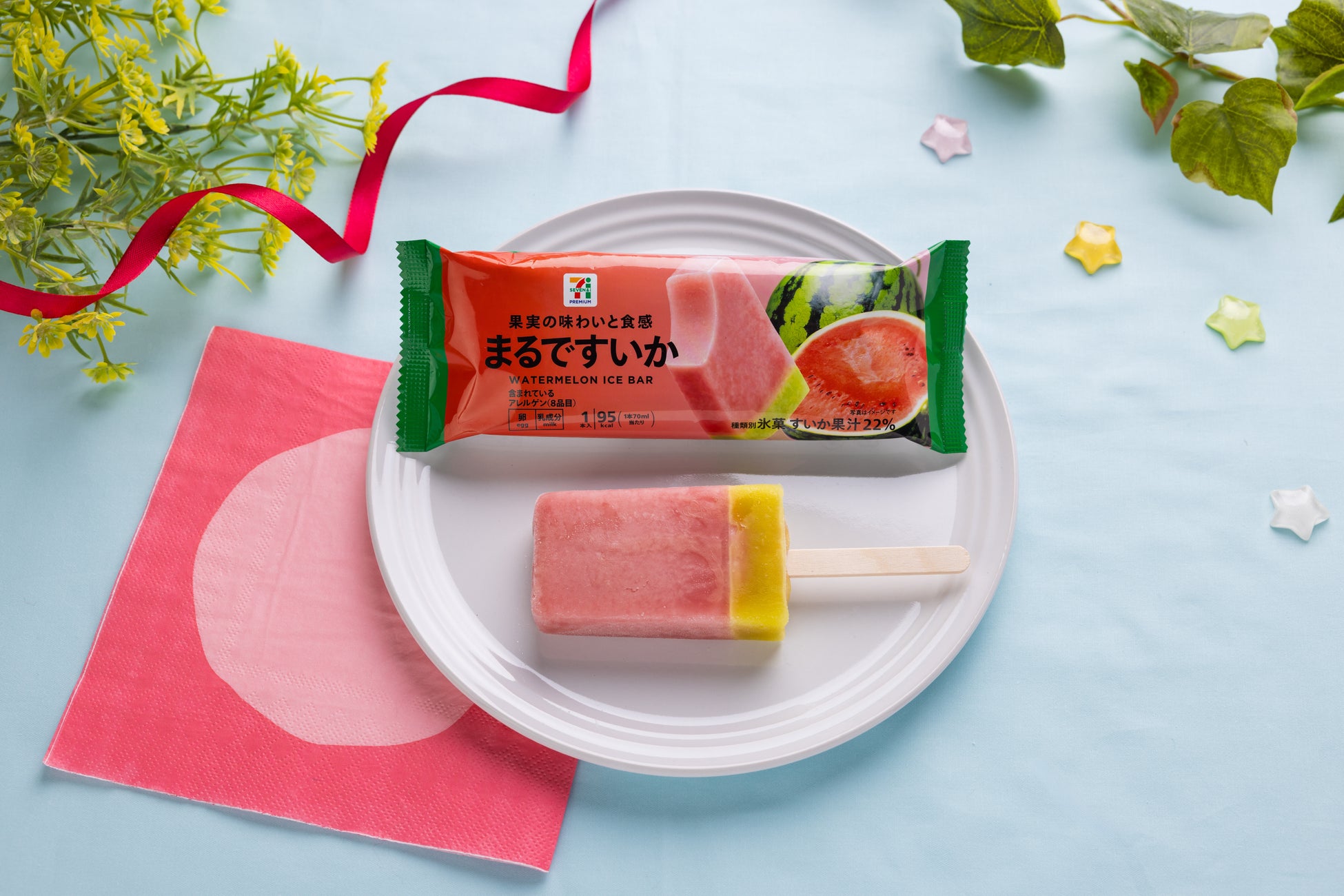 6年ぶりに復活！「セブンプレミアム まるですいか」が登場！“シャリシャリ食感”アイスを7月7日（火）から順次発売！