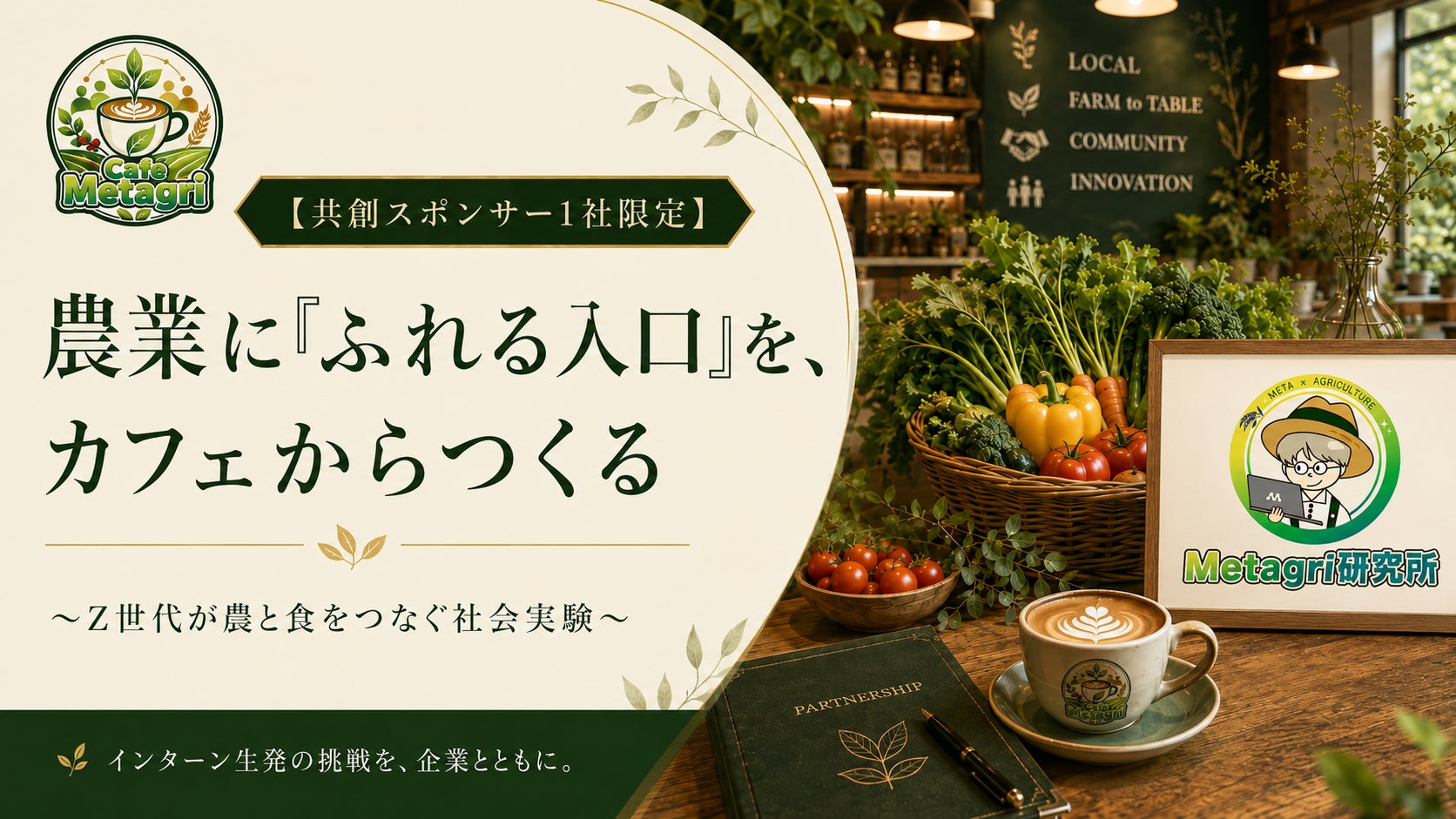 農業に「ふれる入口」を、カフェからつくる