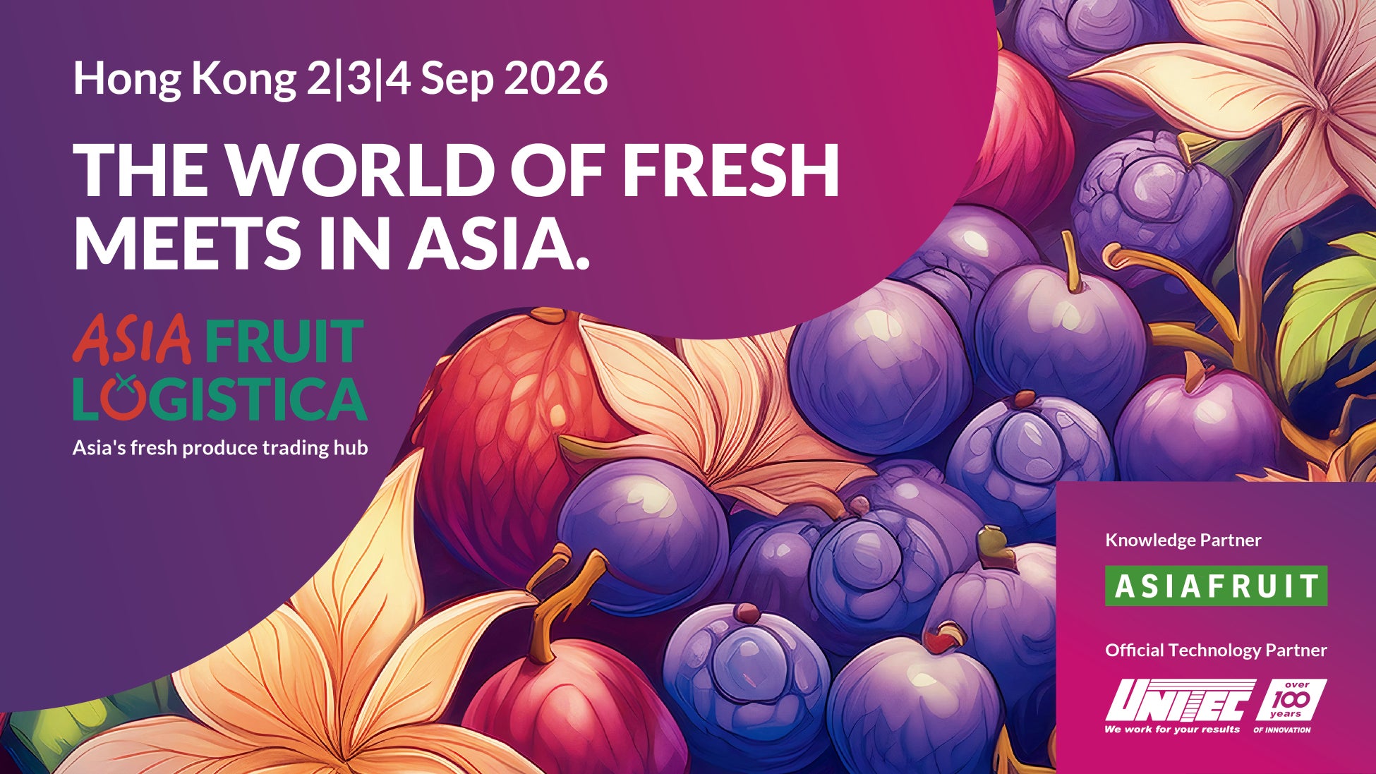 ASIA FRUIT LOGISTICA 2026／アジア国際果実・野菜マーケティング展　チケット販売を開始