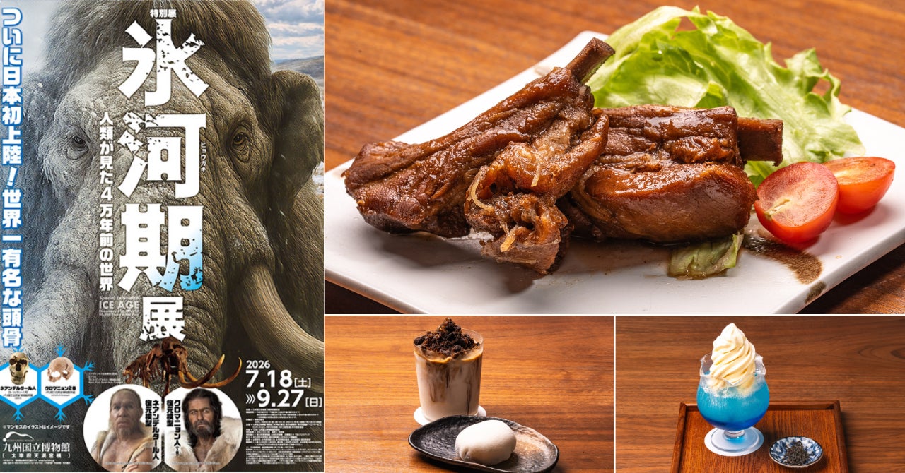 【太宰府 いい乃じ・Mカフェ】九州国立博物館 特別展「氷河期展～人類が見た4万年前の世界～」とのコラボレーションメニューを7月18日（土）より提供開始！