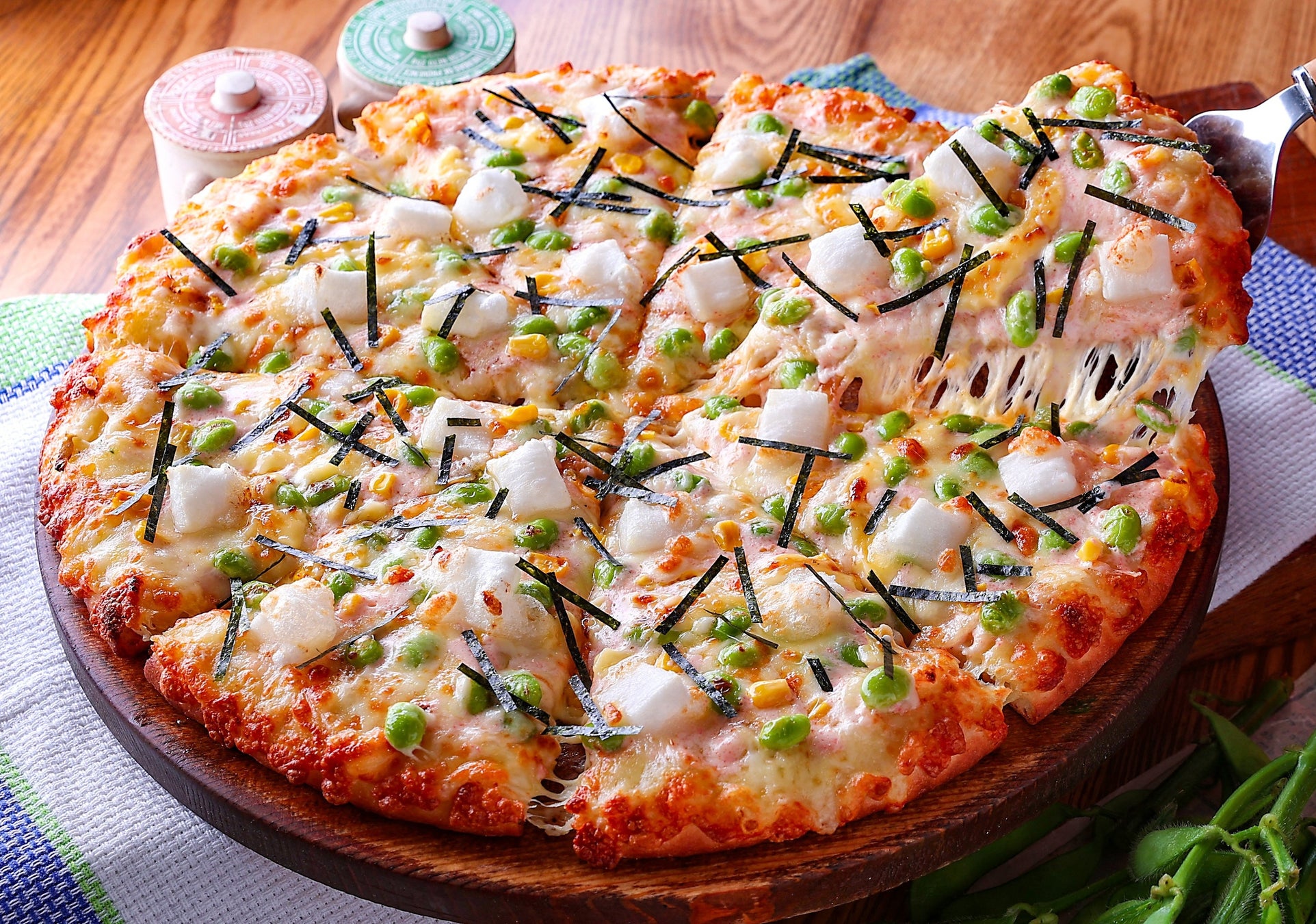 新潟県初！長岡市・JAえちご中越と取り組む　ご当地枝豆ピザ2商品が誕生　≪ピザーラ地産地消プロジェクト≫ 7月11日（土）「えだまめマルシェ」で販売開始
