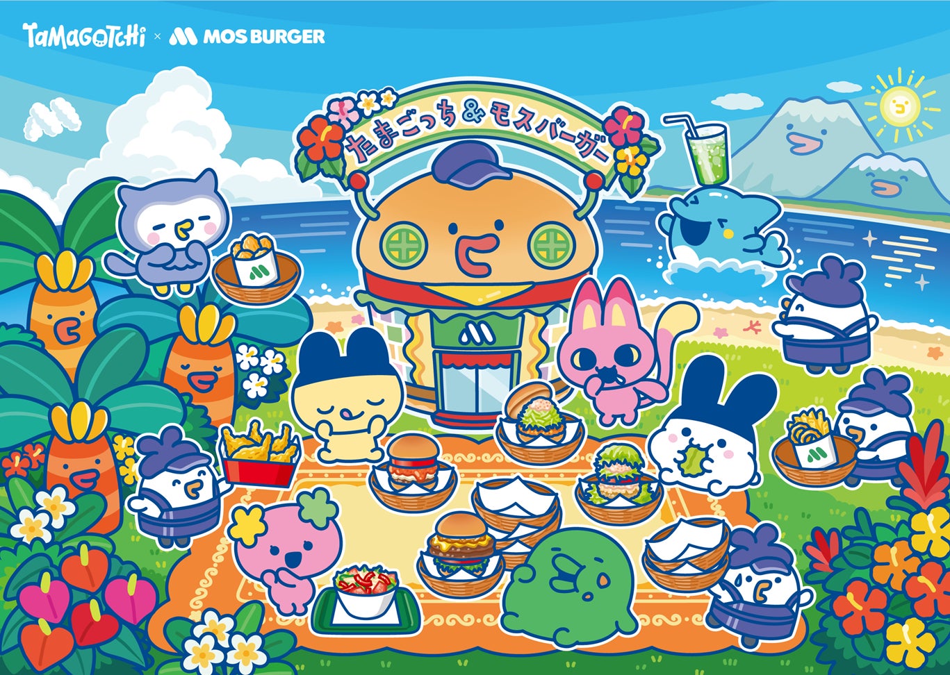 30周年を迎える“たまごっち”とモスワイワイセットが今年もコラボ　描き下ろしイラストのおまけ4種類が登場