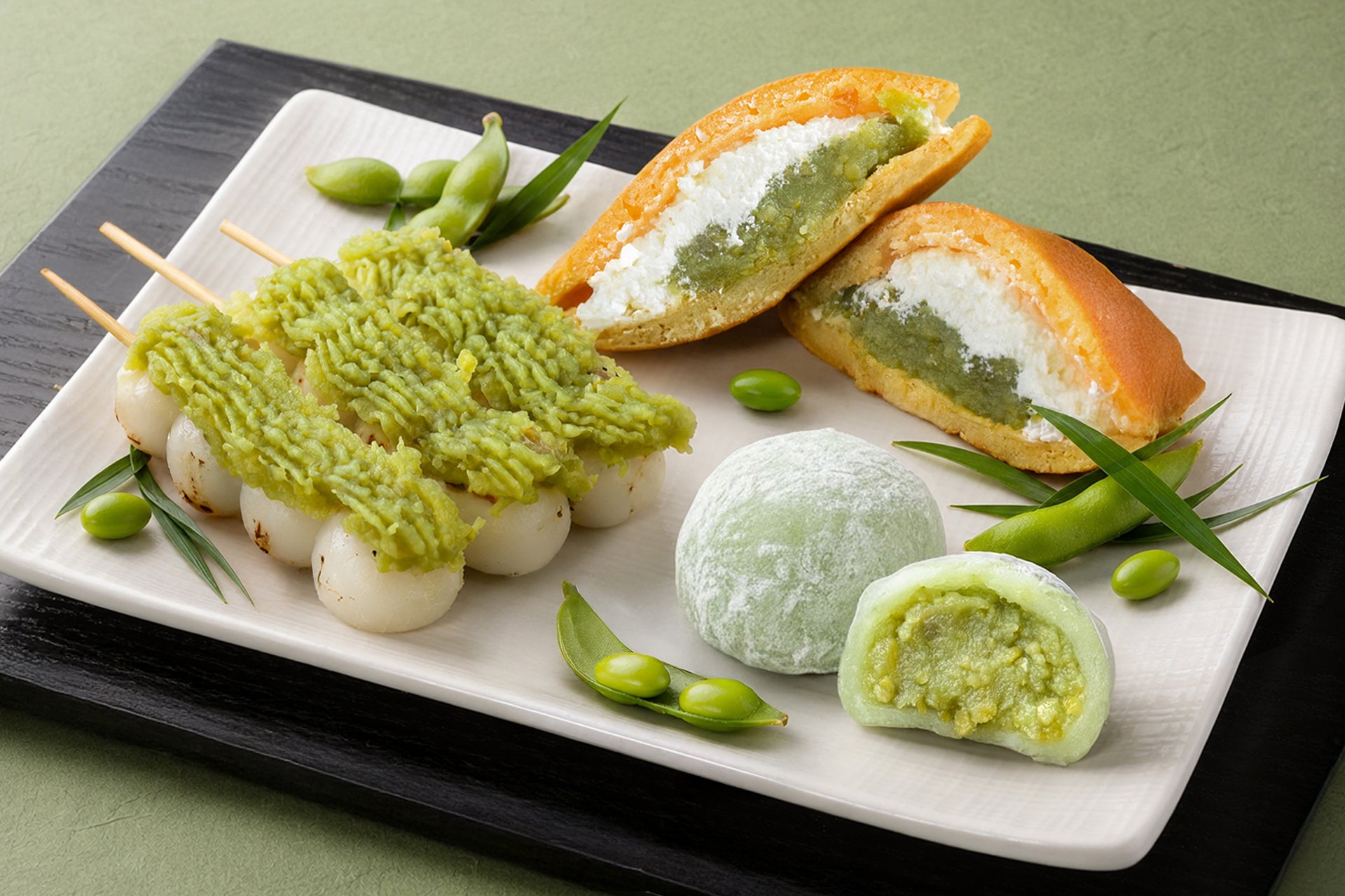 【“枝豆のつぶ感”が自慢！】圧倒的つぶつぶ×圧倒的もちもち！大幅進化した新作「冷やし生どら」など、ずんだスイーツ3種を発売。待望のオンライン初解禁も！
