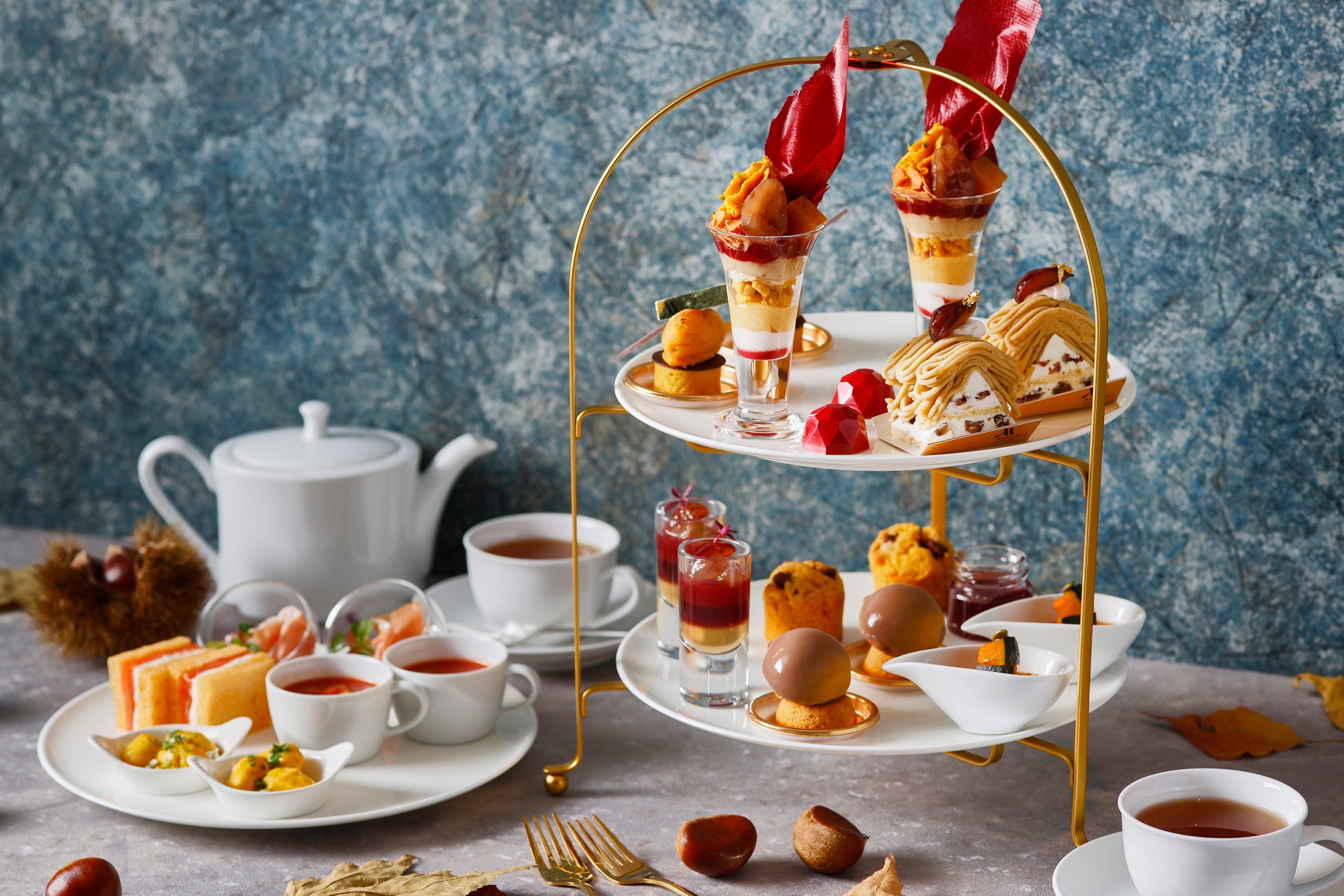 【東京マリオットホテル】芋栗かぼちゃに溺れる秋のご褒美時間「Afternoon Tea ~Amber Hour~」を発売