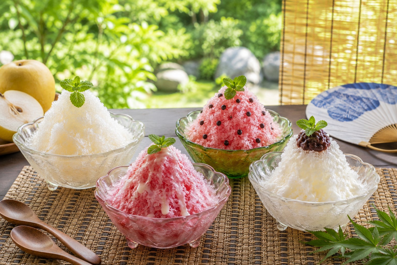 鳥取の恵みを味わう、夏限定のひんやりスイーツ。三朝温泉「三朝薬師の湯 万翆楼」“ご当地かき氷” 4種を7月20日より販売開始。