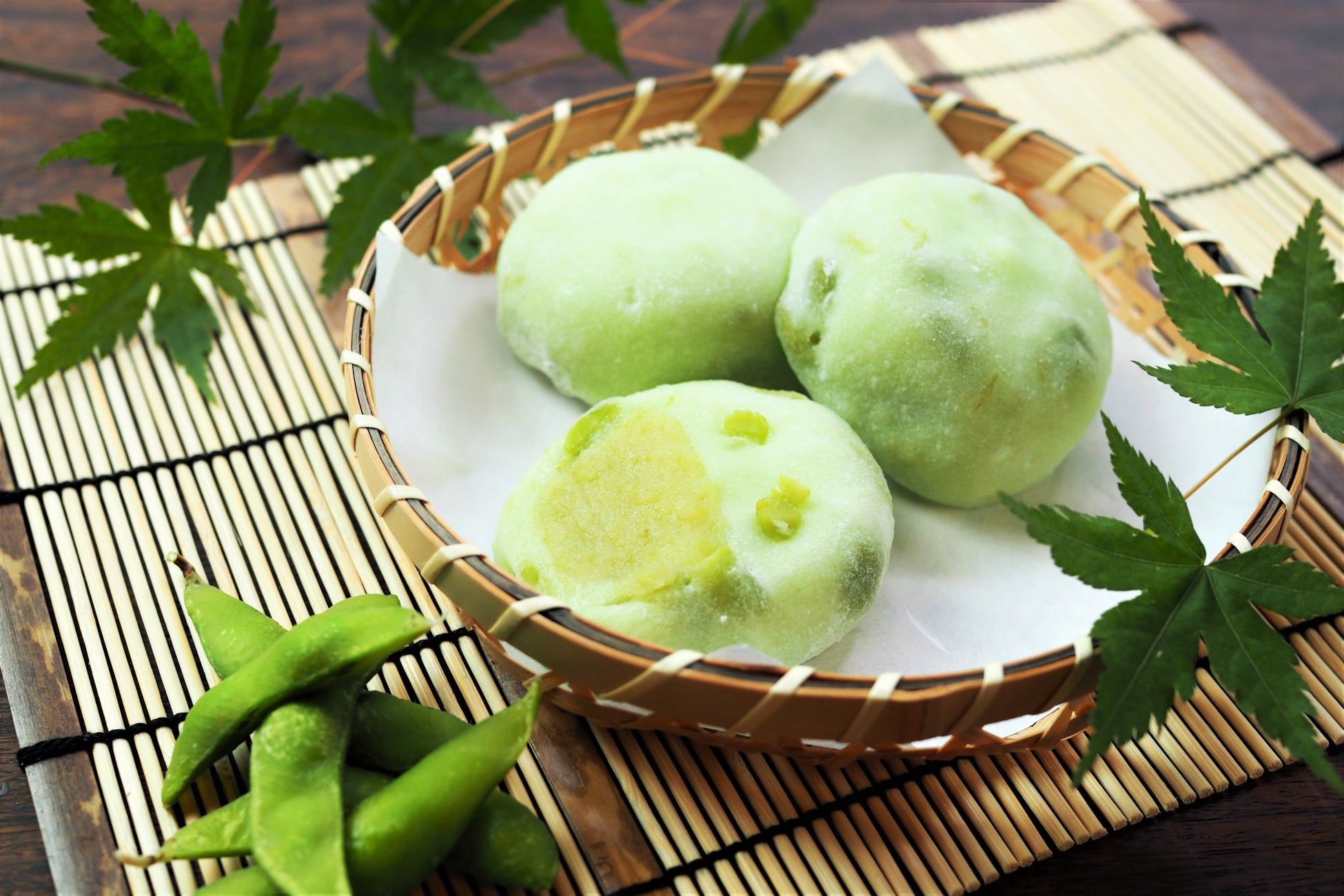 総重量の約3割以上に枝豆（ずんだ）を使用。「ずんだは苦手」を覆したい。和菓子職人が”食べやすさ”を追求した『ずんだ大福』を夏限定販売