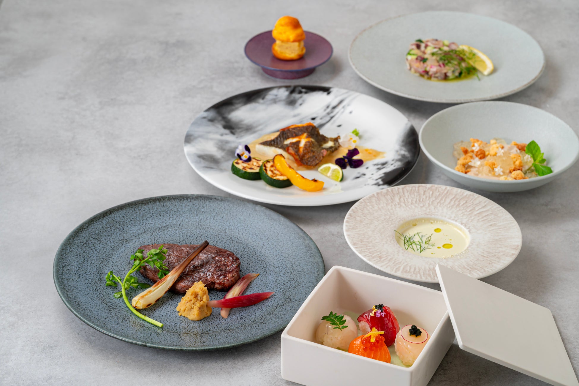 GINZA SEN-RYO、ディナータイムをコース料理限定へ一新 和食×フレンチの新コース「結－YUI－」誕生