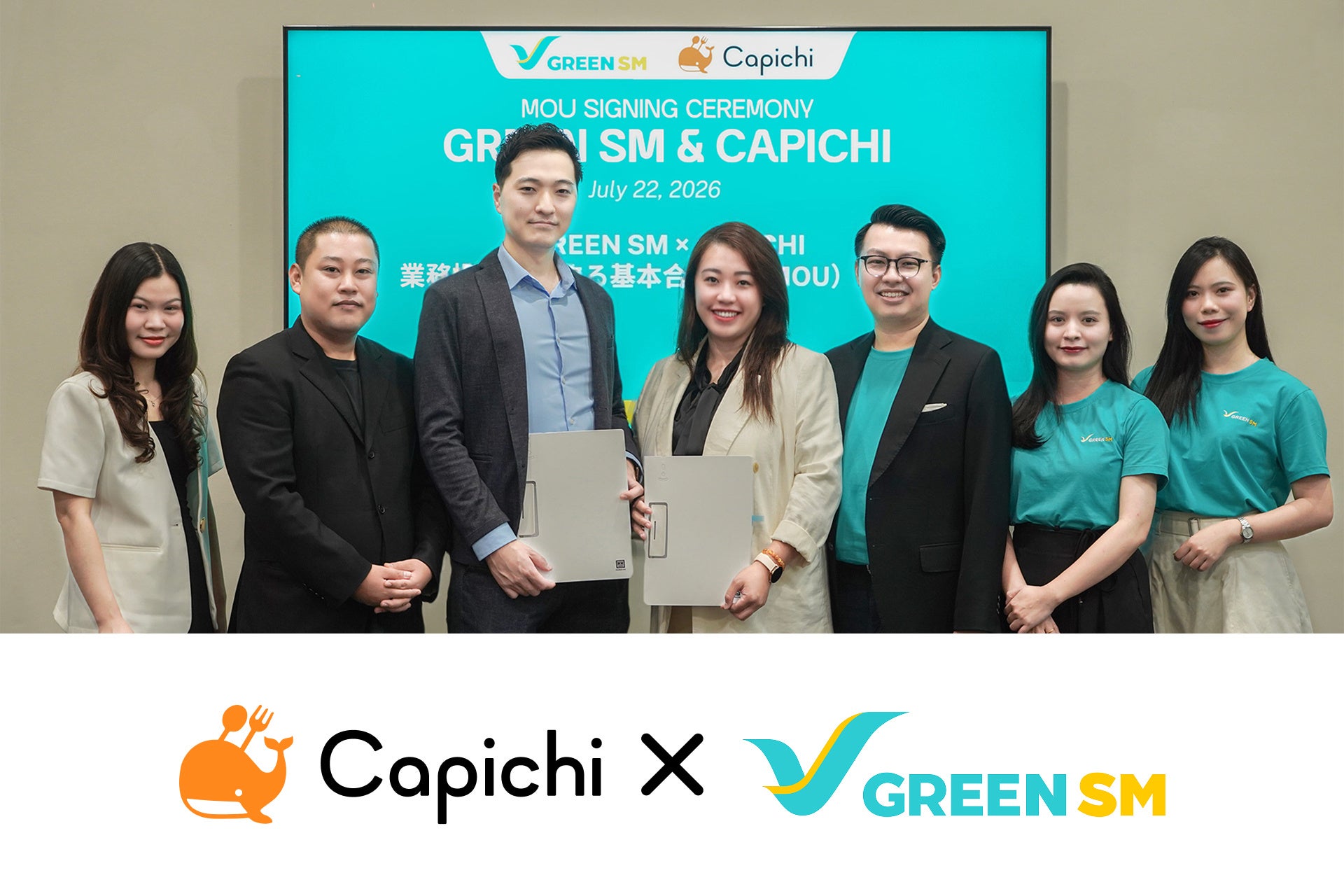 【ベトナム】Capichi、EV配車大手「Green SM」とMOU締結。デリバリー配送に続き、飲食店送客へ連携拡大