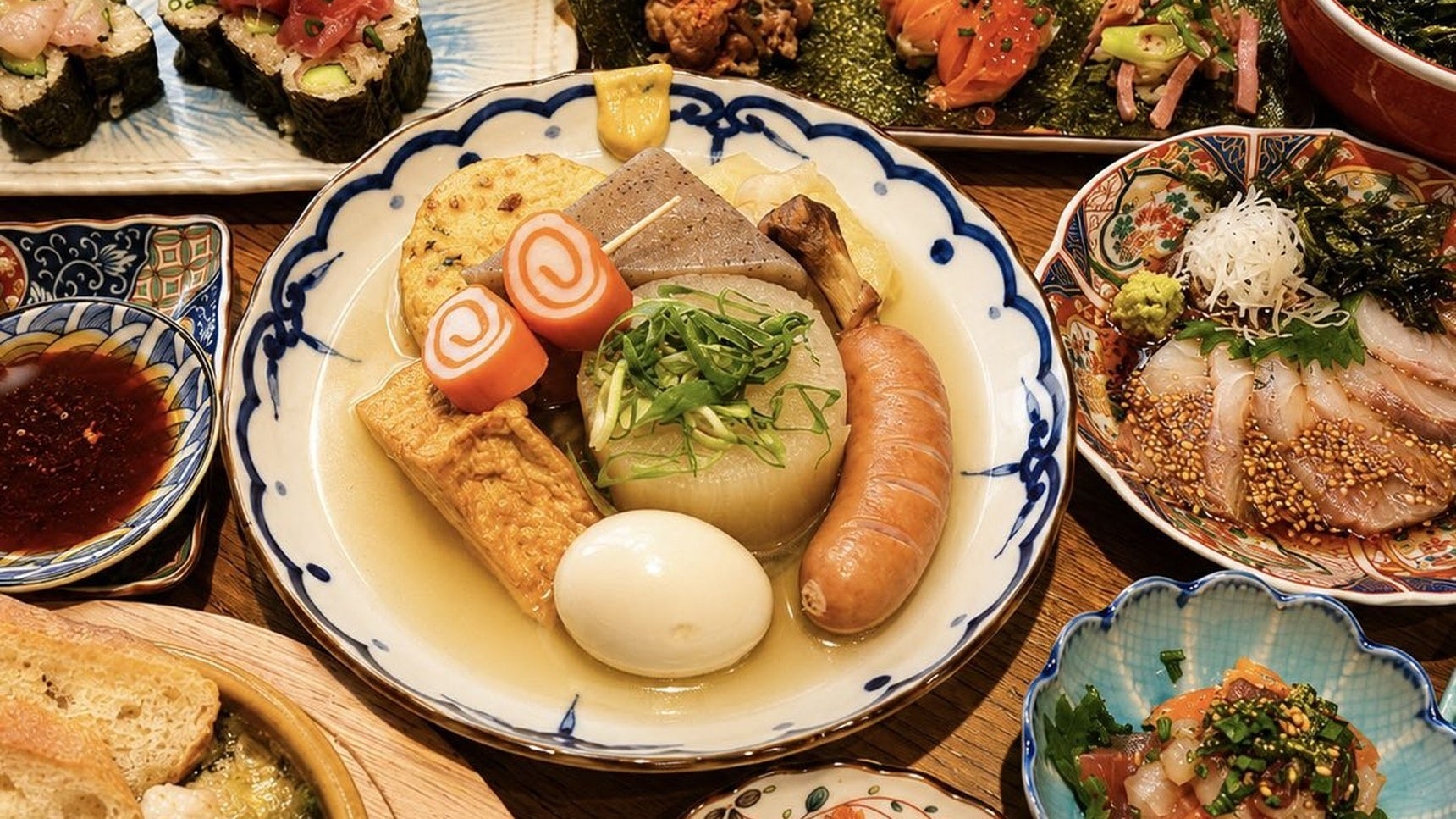 鯛だし香る京風おでんと赤酢シャリ寿司「みちしるべ 京都タワー店」8月5日オープン