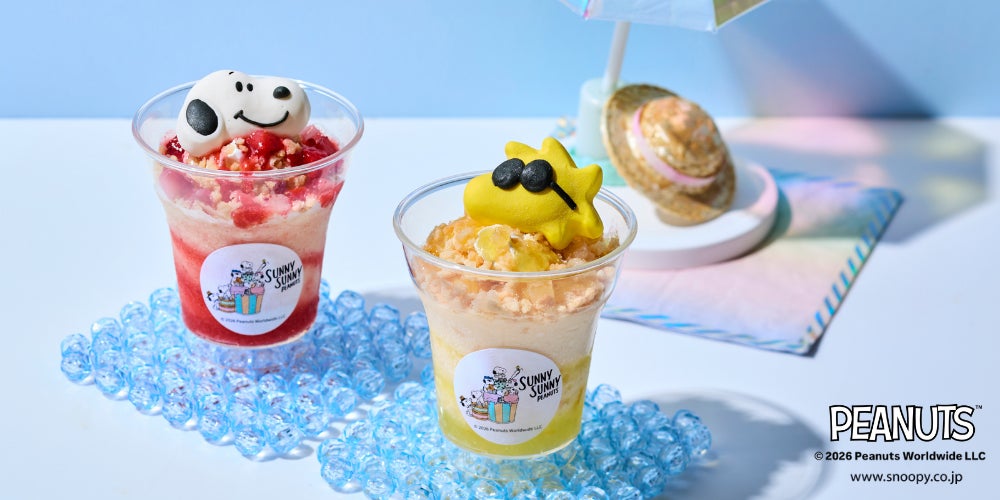 【阪急うめだ本店】オンラインで好評発売中の「スヌーピーアイスパフェ」が8月12日(水)より12階レストラン「オールスターダイニング」に登場