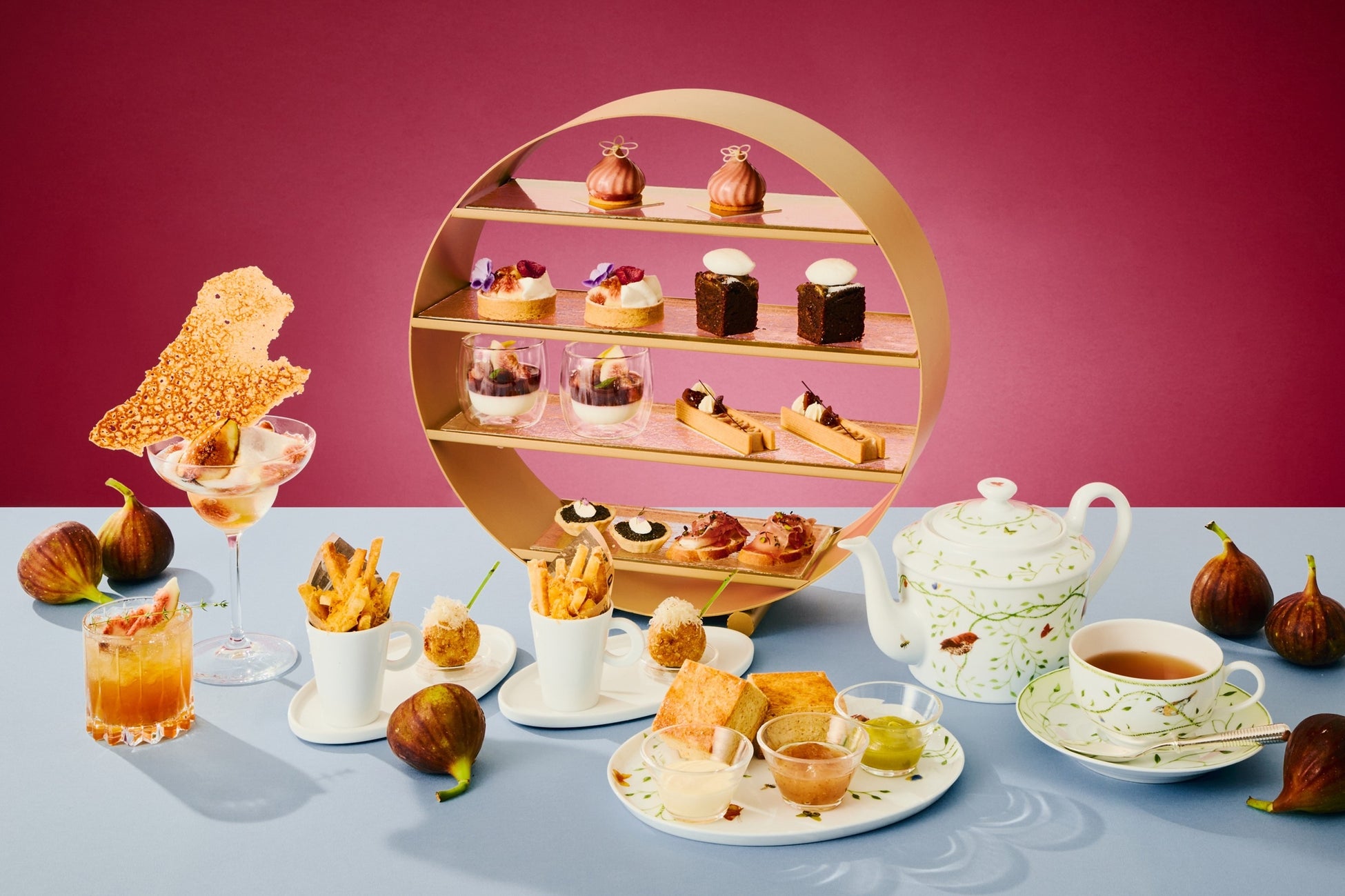 【大阪ステーションホテル、オートグラフ コレクション】9月限定　花の蜜のように甘く、初秋を彩る　いちじくアフタヌーンティー　深紅に色づく果肉、プチプチと弾む種の食感を堪能