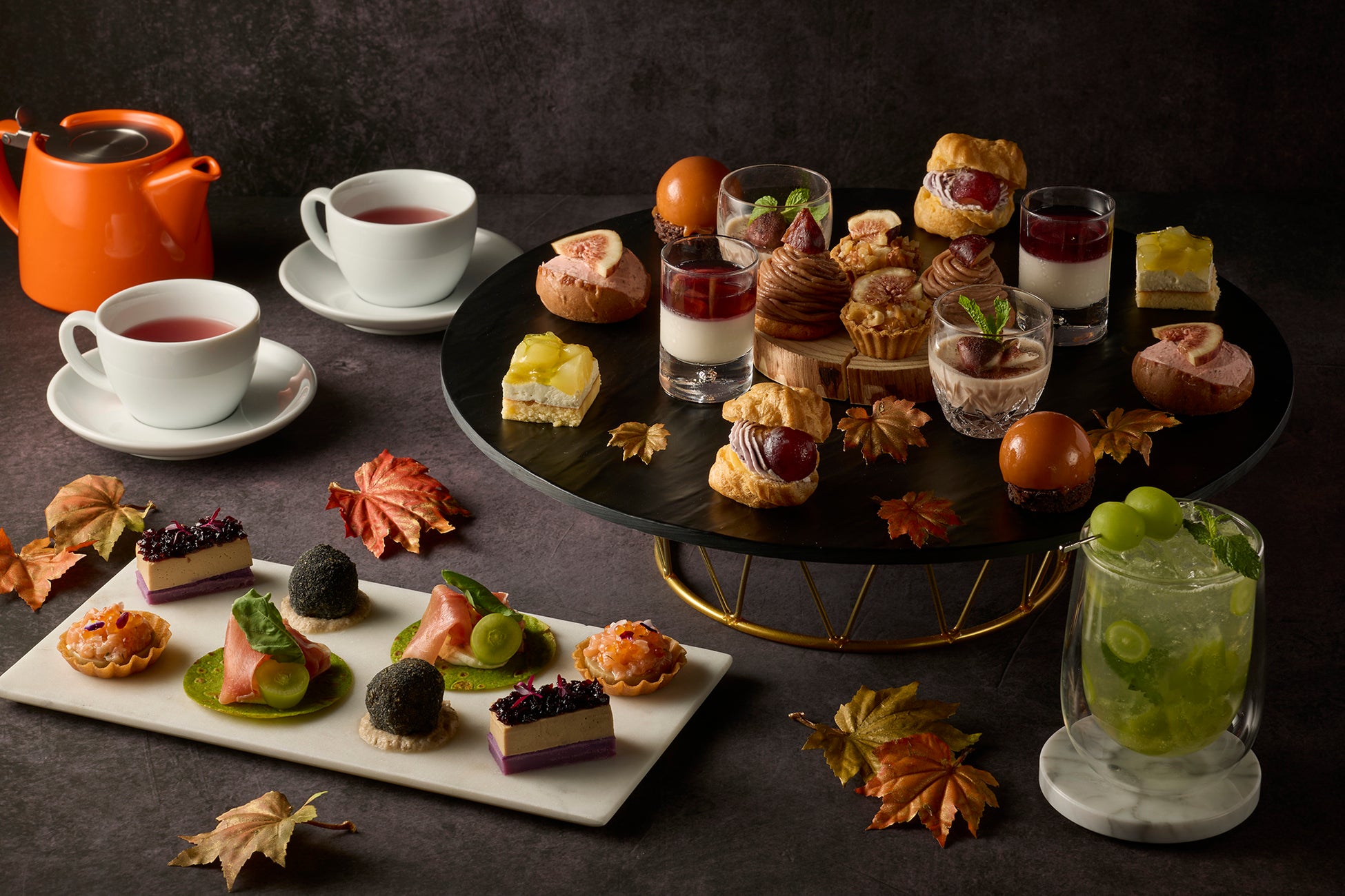 【スカルペッタ東京】土曜限定のアフタヌーンティーを平日にも拡大、秋の実りを味わう「Autumn Harvest Afternoon Tea」9月1日スタート