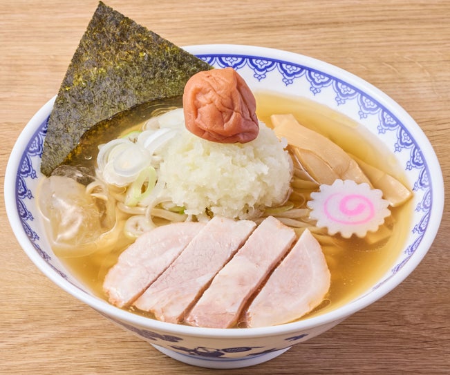 大粒の紀州産南高梅を丸ごと一粒。次念序から、晩夏にさっぱり味わう「梅おろし冷やかけ」が登場