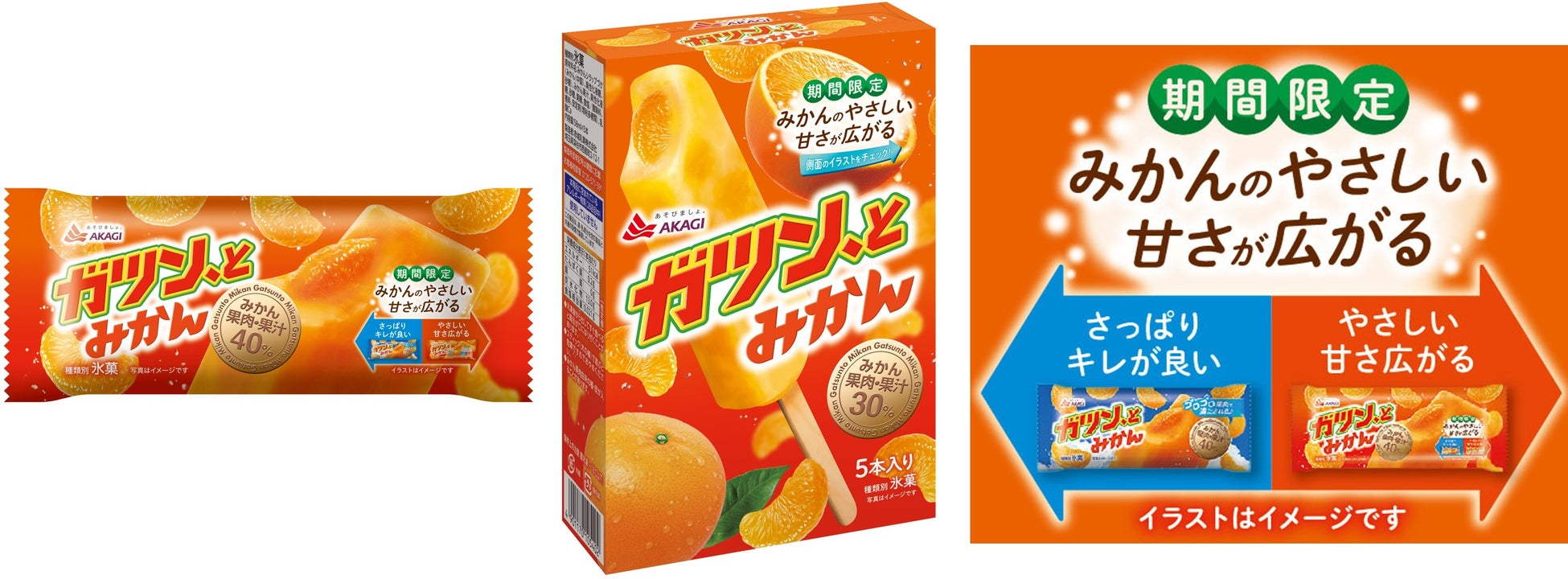 「ガツン、とみかん」史上初！ みかんのやさしい甘さが広がる秋冬向け商品が期間限定で登場！