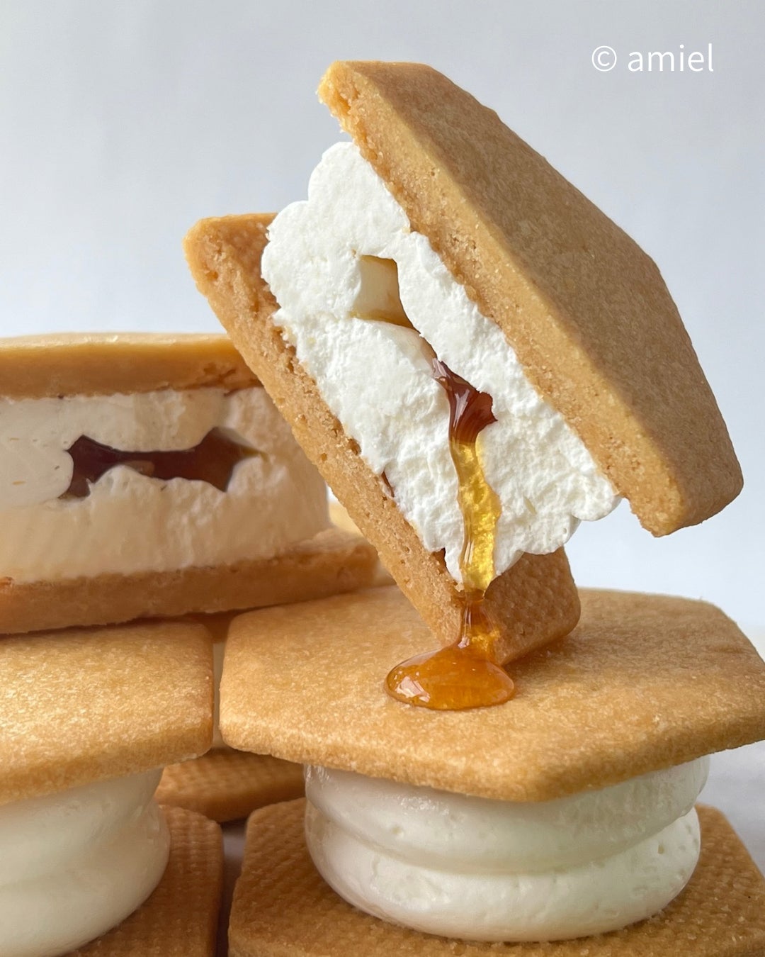 管理栄養士が手がける日本みつばち はちみつ菓子専門店【amiel（アミエル）】希少な百花蜜を ”採れたまま” 味わう『はちみつバターサンド』を発売