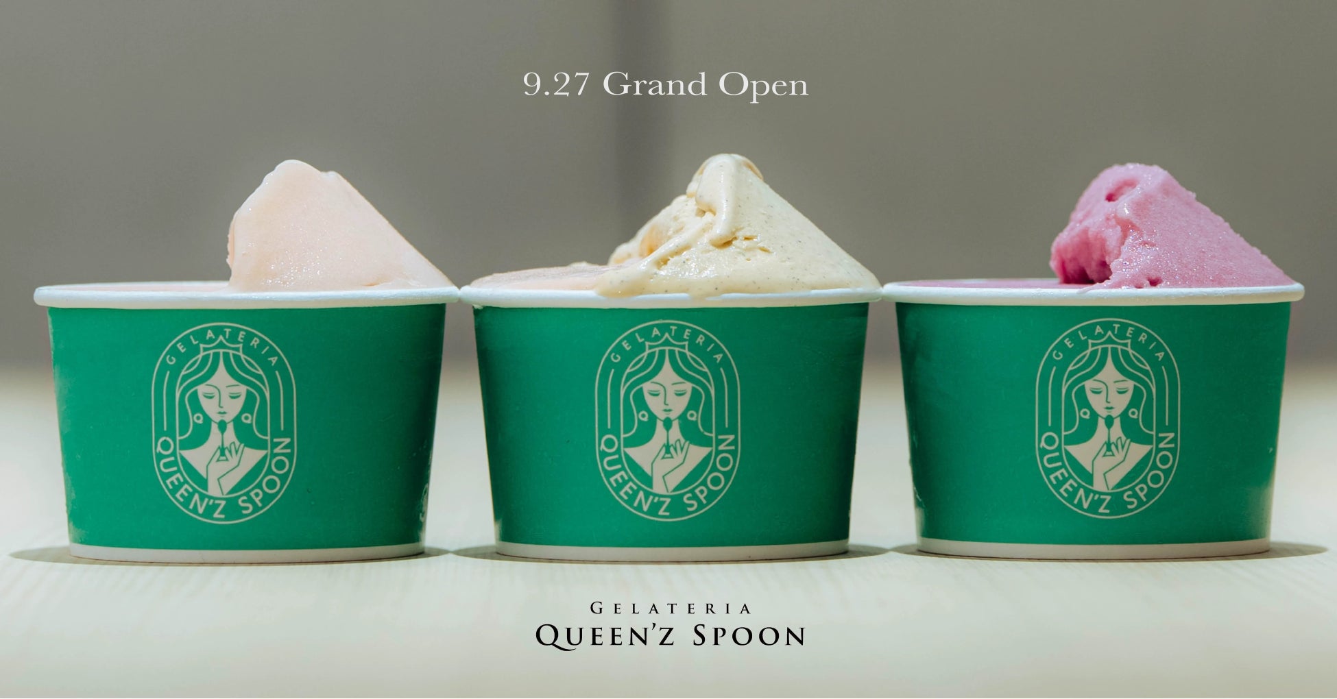 産地直送の素材にあわせてつくるジェラート専門店、Gelateria Queen’z Spoon が9月27日（日）、渋谷・宇田川町にグランドオープン。9月24日（木）より3日間プレオープン実施